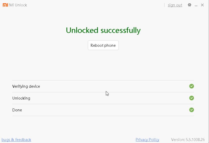 unlock Xiaomi bootloader