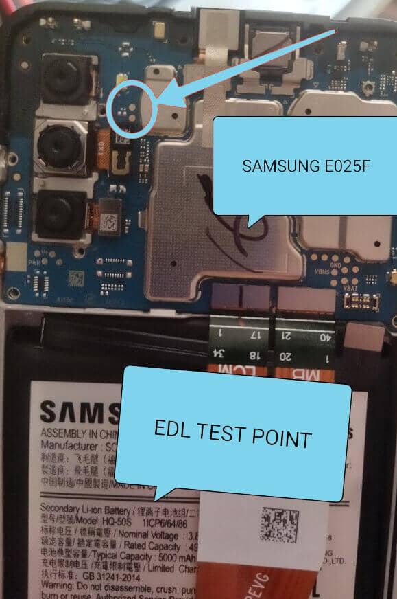 Galaxy F02s SM-E025F/DS test point