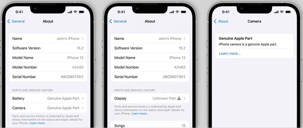 iOS 15.2 service history