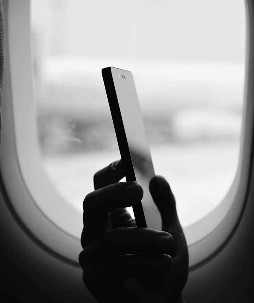 telephone is not used on the plane