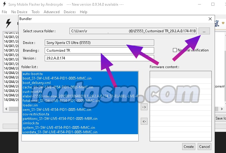 flashtool create bundler