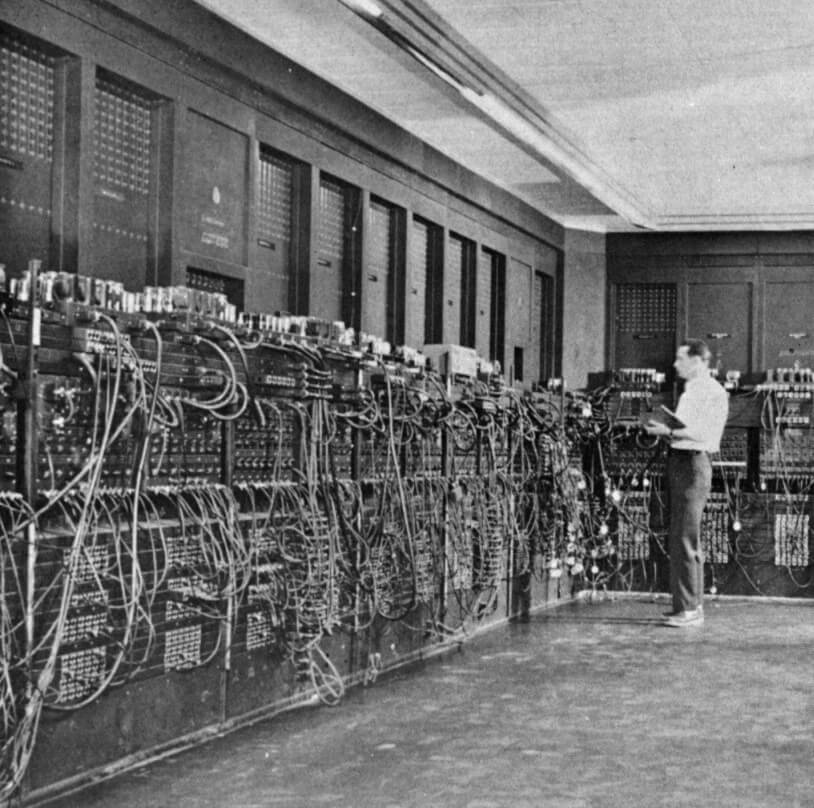 When was the first computer invented? What is ENIAC and its features?