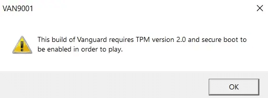 Fix Valorant TPM 2.0